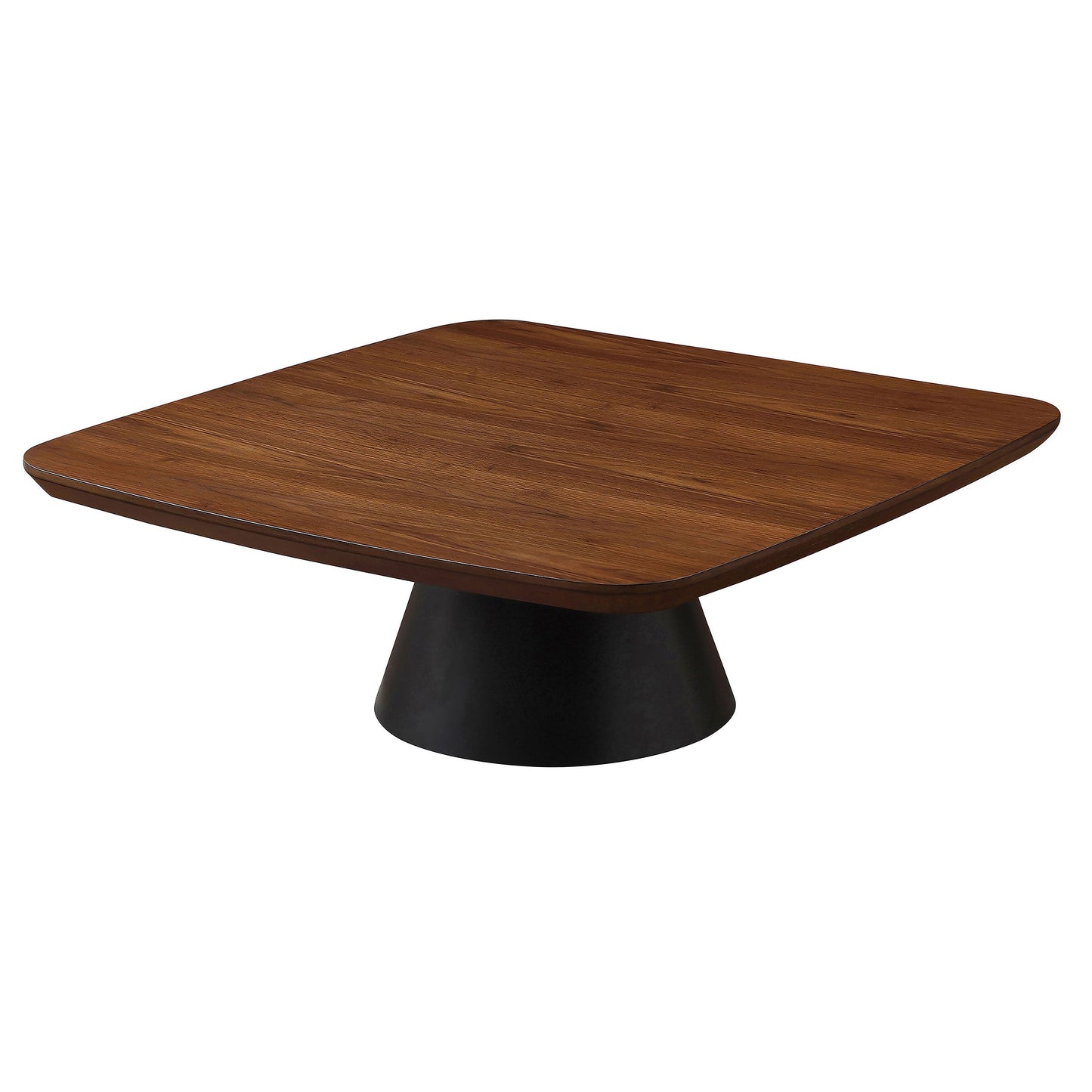 Eason Coffee Table Set Walnut and Black