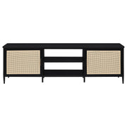 Consola multimedia con soporte para TV de metal Amherst
