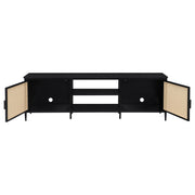 Consola multimedia con soporte para TV de metal Amherst