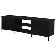 Consola multimedia con soporte para TV de metal Amherst