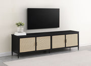 Consola multimedia con soporte para TV de metal Amherst