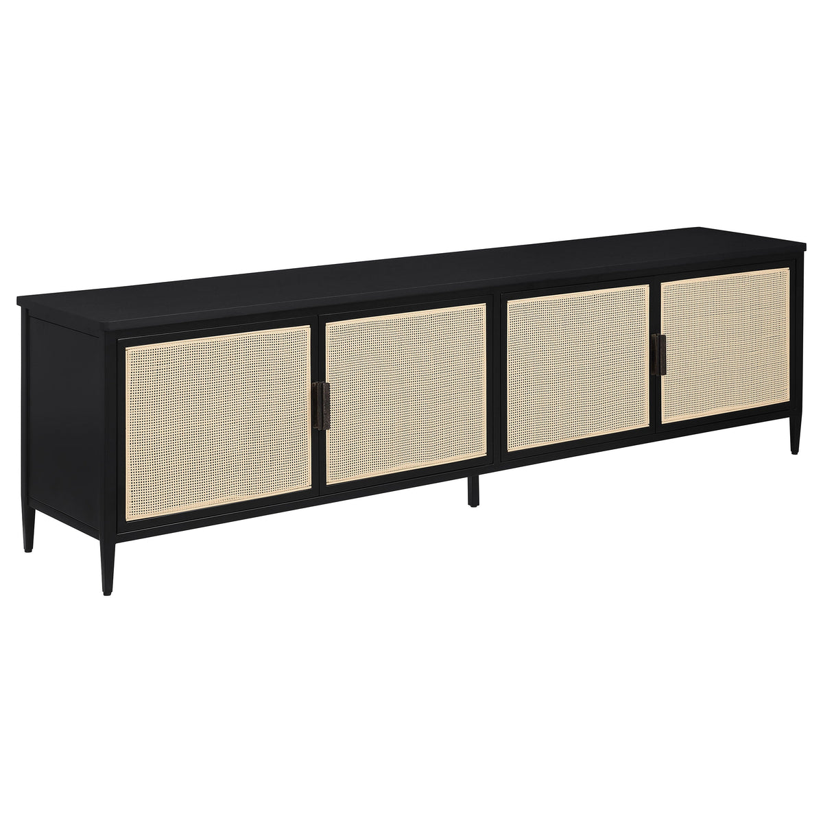 Consola multimedia con soporte para TV de metal Amherst