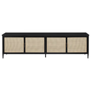 Consola multimedia con soporte para TV de metal Amherst