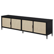 Consola multimedia con soporte para TV de metal Amherst