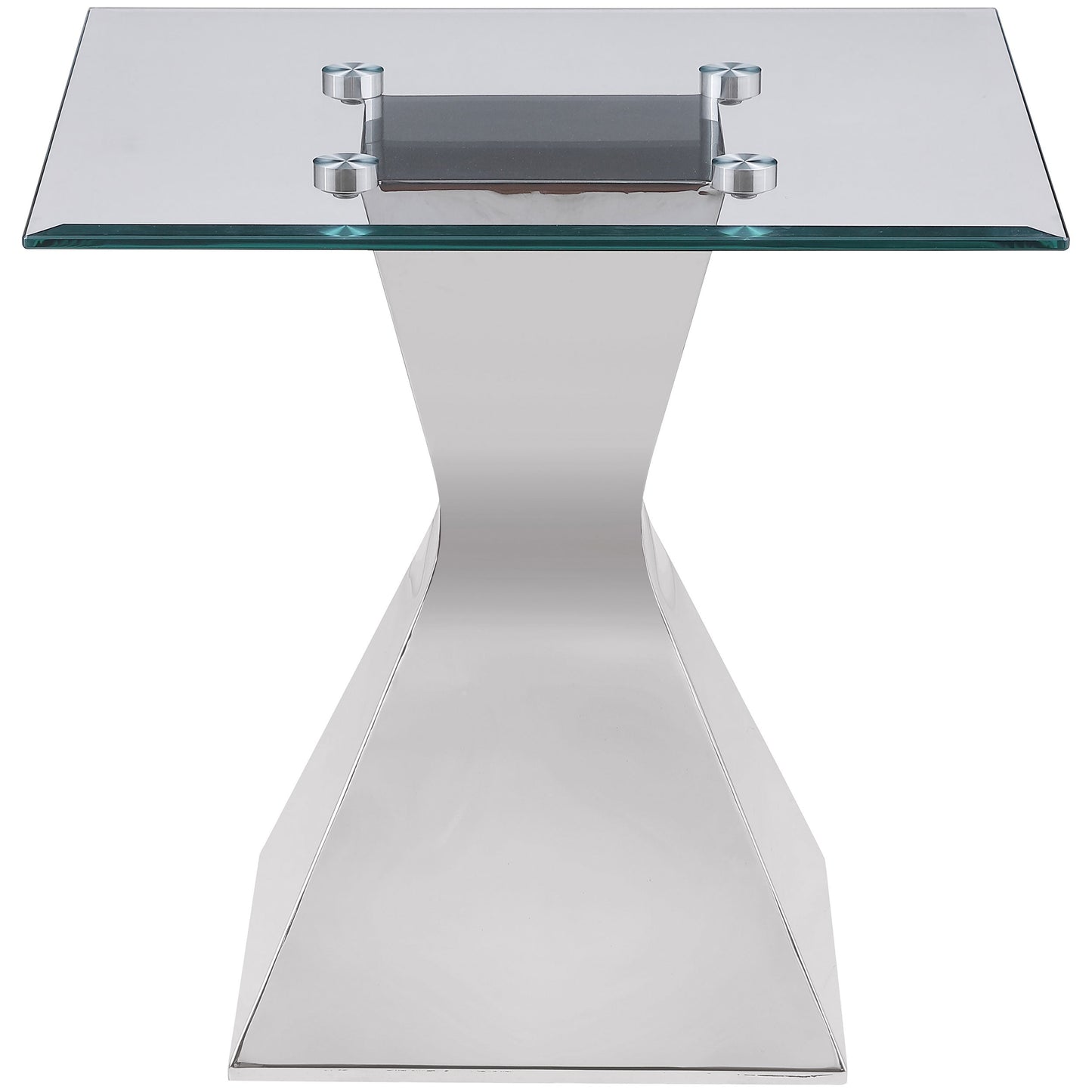 Jenny Rectangular Coffee and End Table Set Chrome