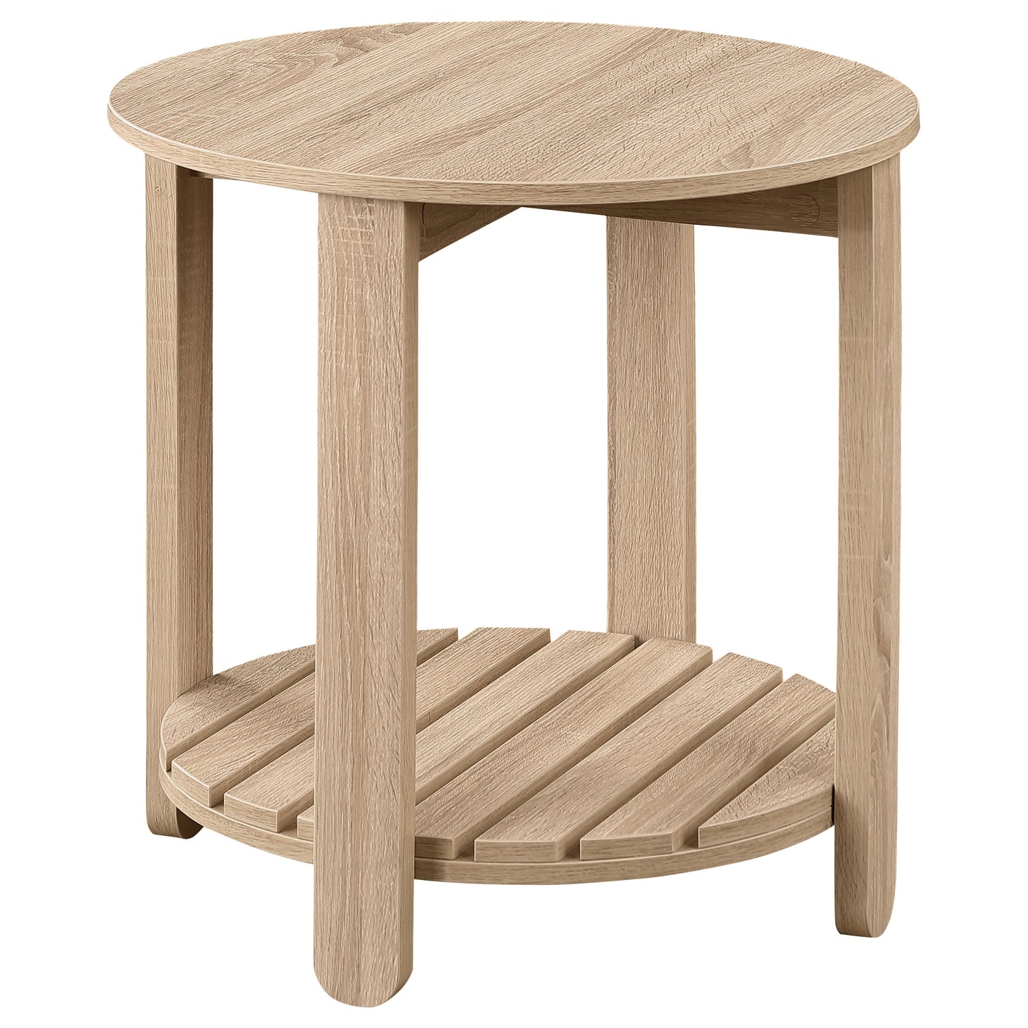 Fowler Round Coffee and End Table Set Natural
