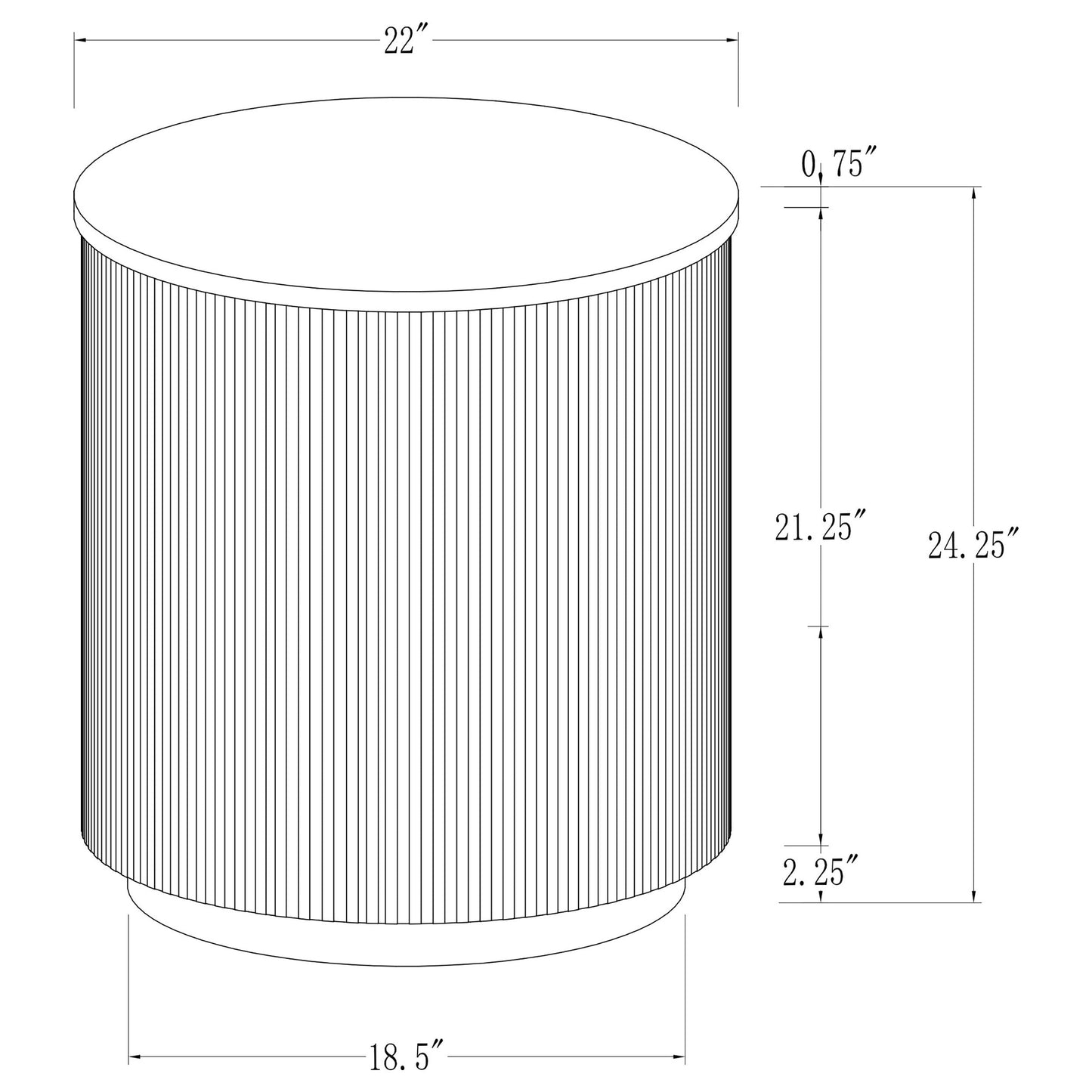 Jason Round Marble Coffee and End Table Set White