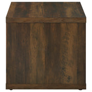 Mesa auxiliar Frisco cuadrada de madera de ingeniería de pino oscuro