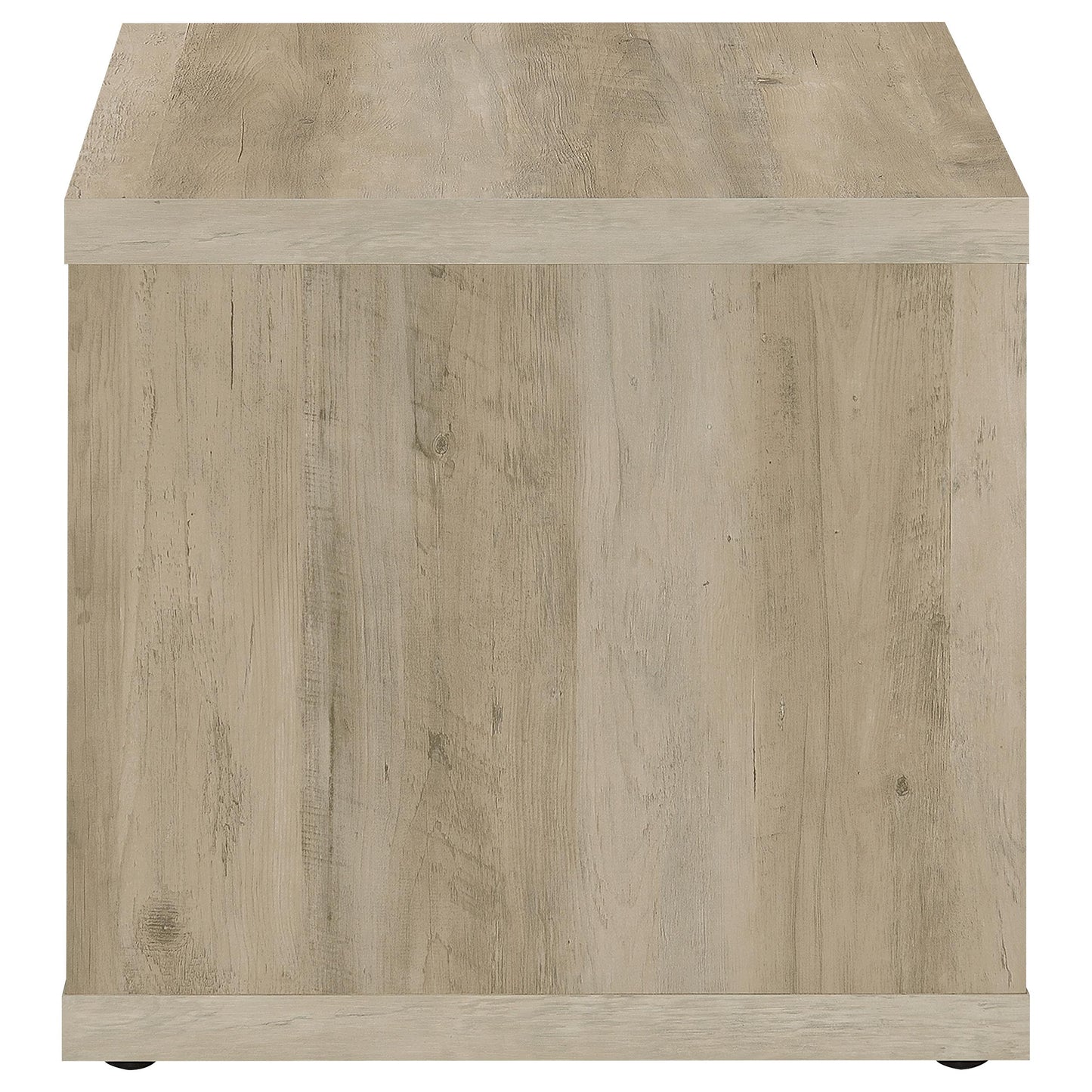 Frisco Square Engineered Wood Side End Table Dark Pine