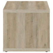 Mesa auxiliar Frisco cuadrada de madera de ingeniería de pino oscuro