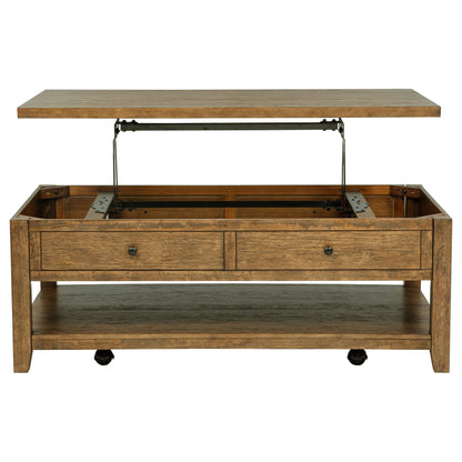 Payne 48-inch Mobile Lift Top Coffee Table Distressed