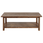 Juego de mesa auxiliar Payne de café y 1 cajón en marrón