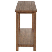 Consola de sofá para entrada de madera Payne en marrón envejecido