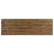 Consola de sofá para entrada de madera Payne en marrón envejecido