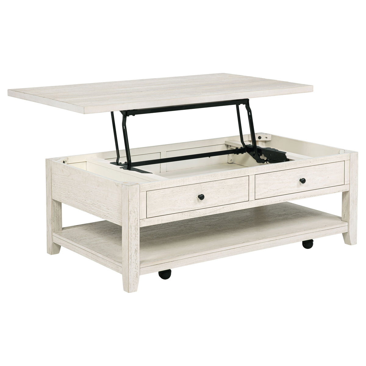 Payne 48-inch Mobile Lift Top Coffee Table Distressed