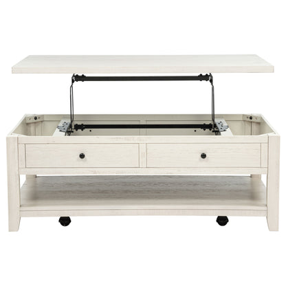 Payne 48-inch Mobile Lift Top Coffee Table Distressed