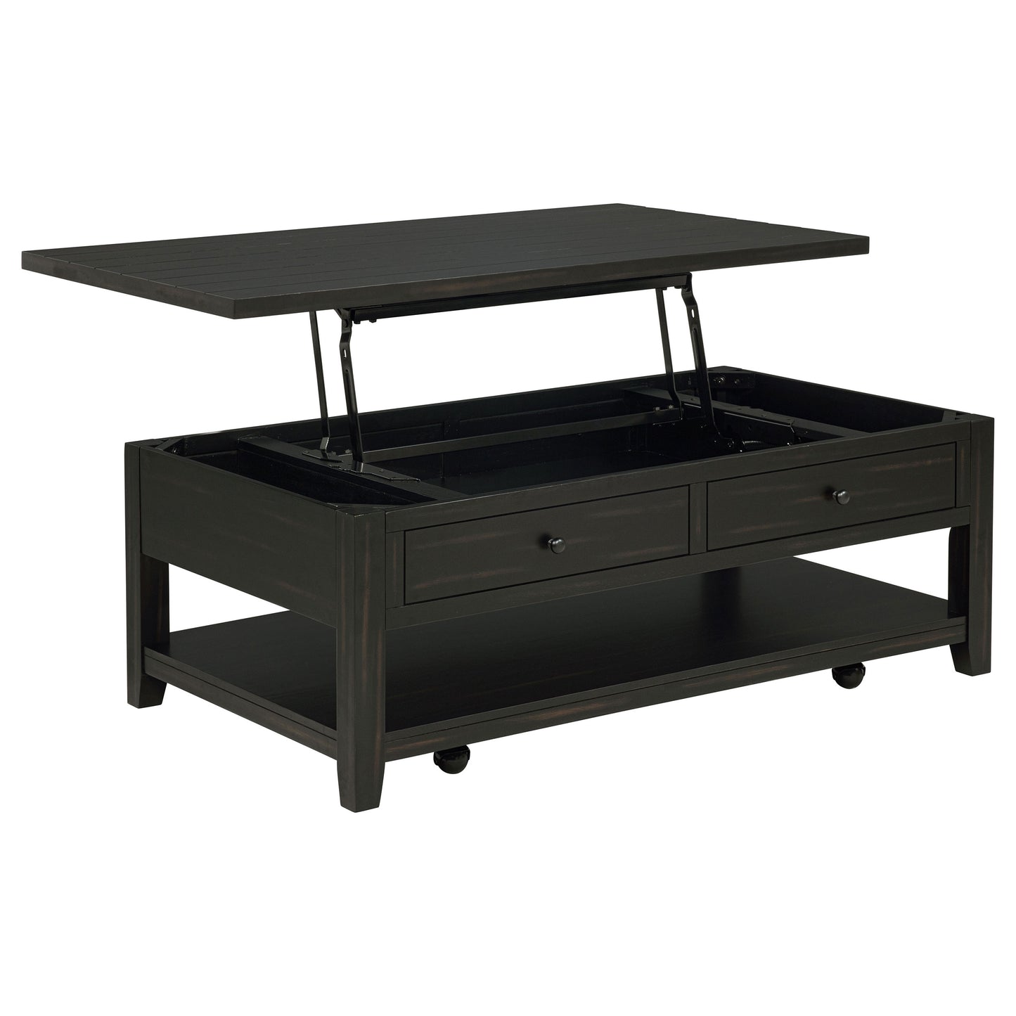 Payne 48-inch Mobile Lift Top Coffee Table Distressed