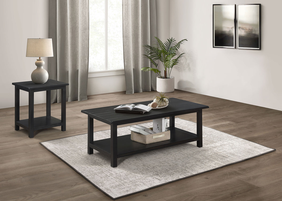 Payne Coffee and End Table Set Distressed