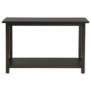 Consola de sofá para entrada de madera Payne en marrón envejecido