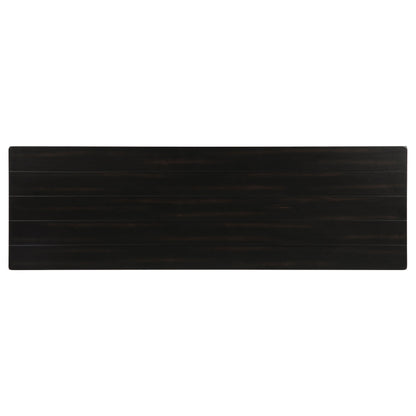 Consola de sofá para entrada de madera Payne en marrón envejecido