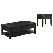 Colmar Engineered Wood Coffee Table Set Golden Oak