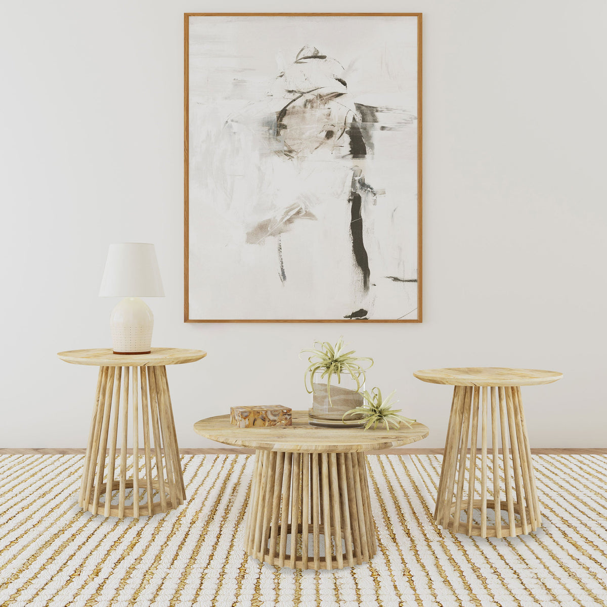 Touhy Round Coffee & End Table Set
