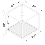 Juego de mesa de centro y auxiliar Amherst