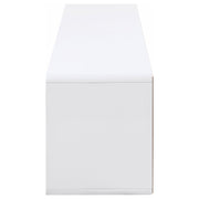Mueble para TV Elkton de 59 pulgadas, madera de ingeniería, con 2 cajones, color mango