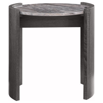 Gladstone 2-piece Coffee and End Table Set Distressed Grey