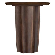 Cayenne Solid Mango Wood Accent Side End Table Walnut