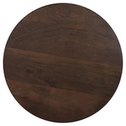 Cayenne Solid Mango Wood Accent Side End Table Walnut