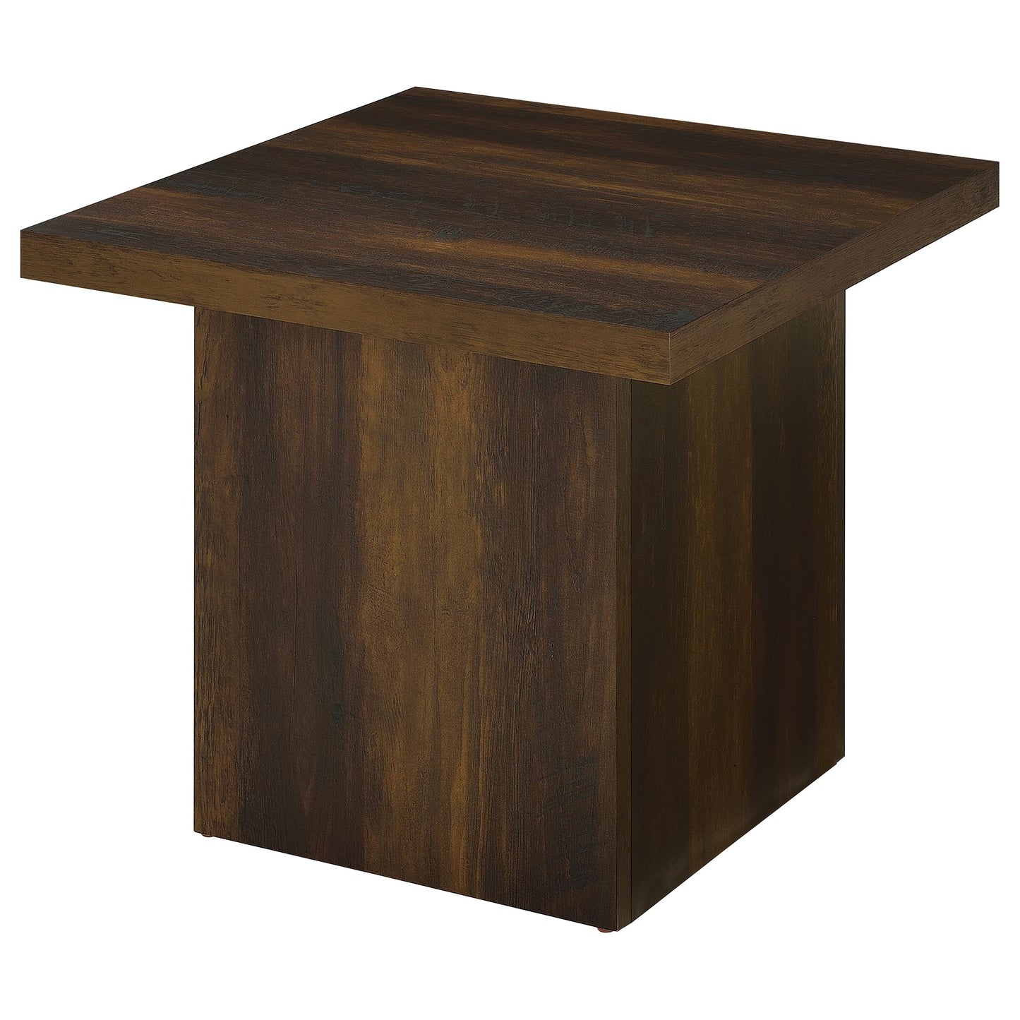 Devar Square Coffee and End Table Set Dark Pine