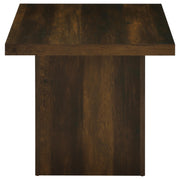 Devar Square Coffee and End Table Set Dark Pine