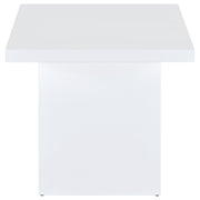 Devar 3-piece Square Coffee End Table Set White High Gloss