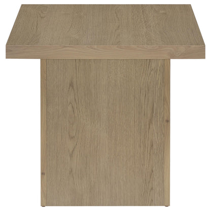 Devar Square Engineered Wood Side End Table Latte
