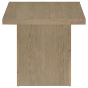Devar Square Cocktail Coffee End Table Set Latte