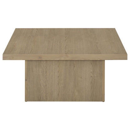 Devar Square Engineered Wood Cocktail Coffee Table Latte