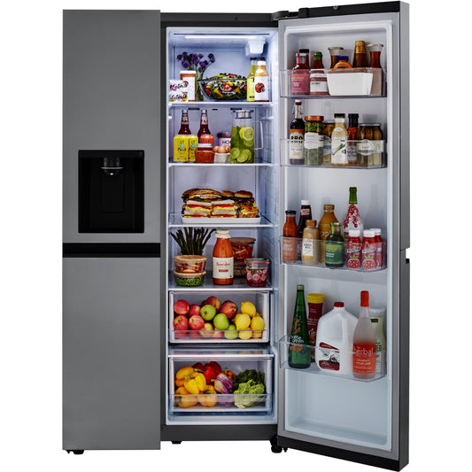 LG 36-inch, 23 cu.ft. Counter-Depth Side-by-Side Refrigerator with External Water and Ice Dispensing System LRSXC2306S IMAGE 2