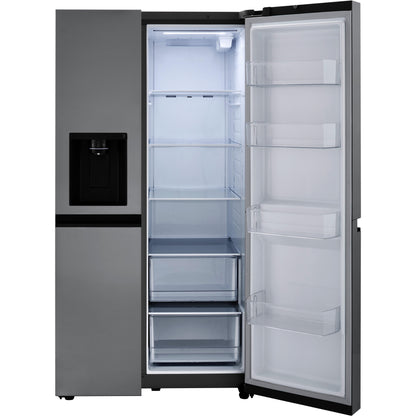 LG 36-inch, 23 cu.ft. Counter-Depth Side-by-Side Refrigerator with External Water and Ice Dispensing System LRSXC2306S IMAGE 3