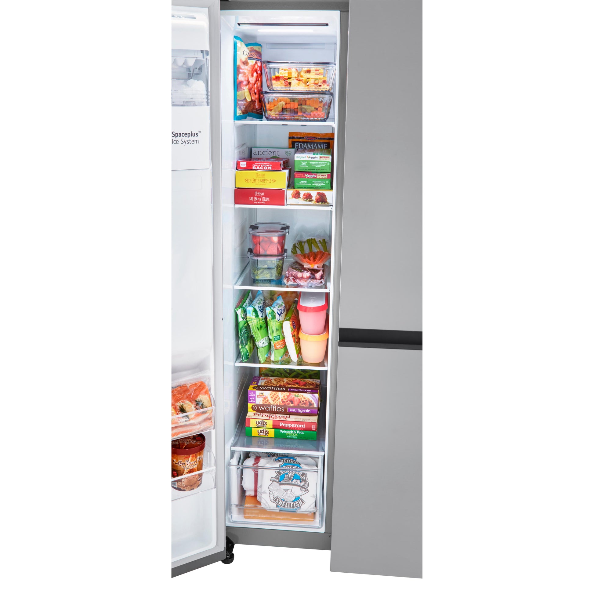 LG 36-inch, 23 cu.ft. Counter-Depth Side-by-Side Refrigerator with External Water and Ice Dispensing System LRSXC2306S IMAGE 5