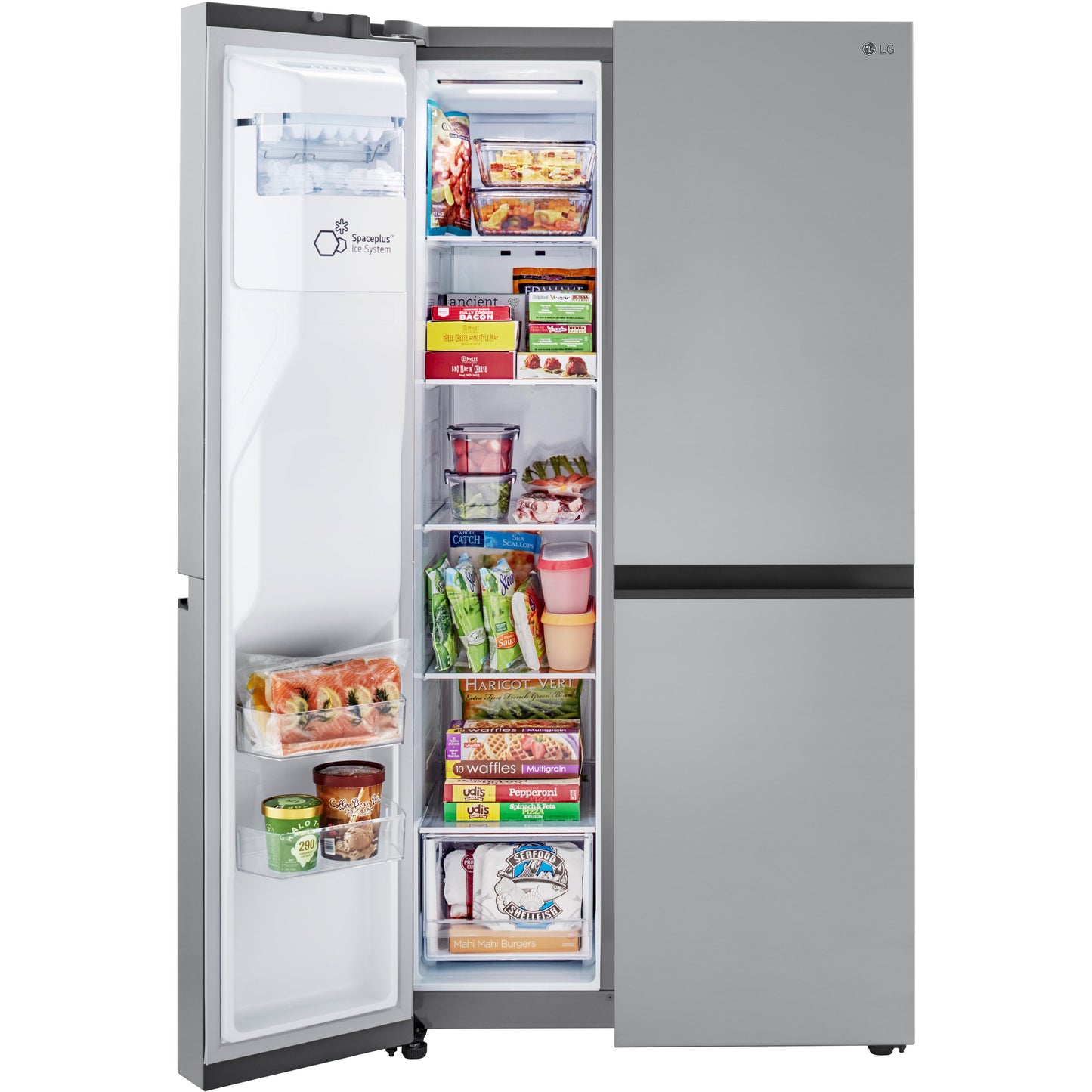 LG 36-inch, 23 cu.ft. Counter-Depth Side-by-Side Refrigerator with External Water and Ice Dispensing System LRSXC2306S IMAGE 8
