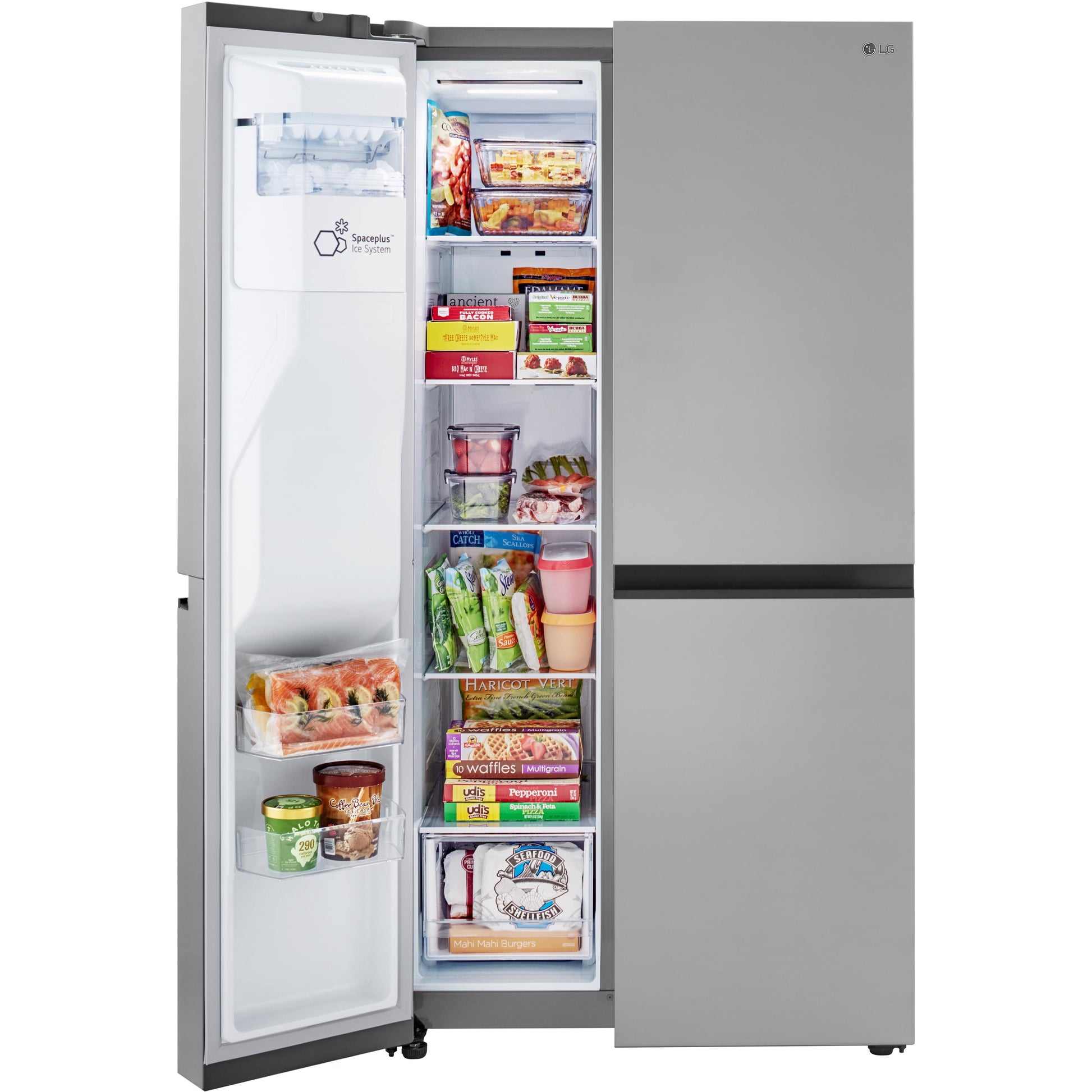 LG 36-inch, 23 cu.ft. Counter-Depth Side-by-Side Refrigerator with External Water and Ice Dispensing System LRSXC2306S IMAGE 8