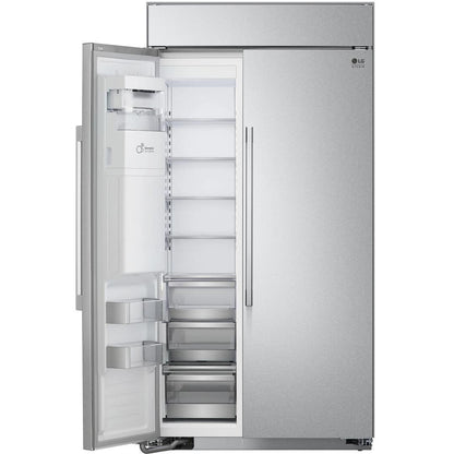  LG STUDIO Studio 42-inch, 25.6 cu.ft. Built-in Side-by-Side Refrigerator with SpacePlus™ Ice System SRSXB2622S IMAGE 4
