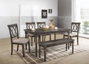 Mesa de comedor rectangular Claudia II de 60" de largo