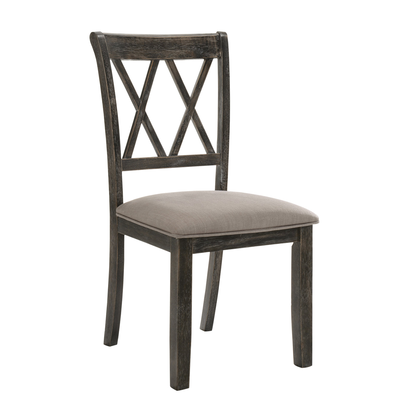 Silla auxiliar tapizada Claudia II de 40" de alto (juego de 2)