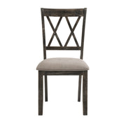 Silla auxiliar tapizada Claudia II de 40" de alto (juego de 2)