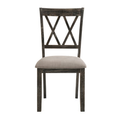 Silla auxiliar tapizada Claudia II de 40" de alto (juego de 2)