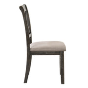 Silla auxiliar tapizada Claudia II de 40" de alto (juego de 2)
