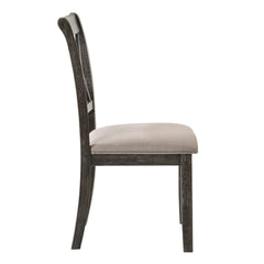 Silla auxiliar tapizada Claudia II de 40" de alto (juego de 2)