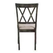 Silla auxiliar tapizada Claudia II de 40" de alto (juego de 2)